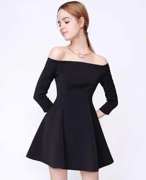 春季连衣裙搭配,性感一字裙穿出各种风格