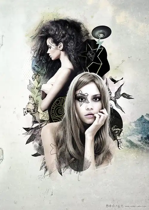 photoshop合成人物拼贴海报效果(7) - ps教程网