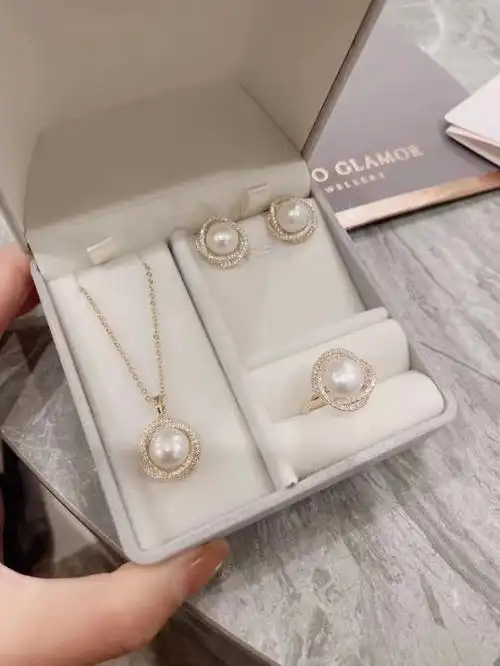 澳洲studioglamor天然珍珠套装75项链