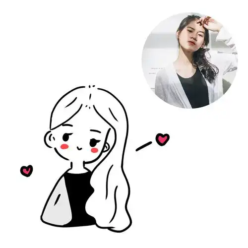 人物肖像画简笔画 人物肖像画简笔画小女孩