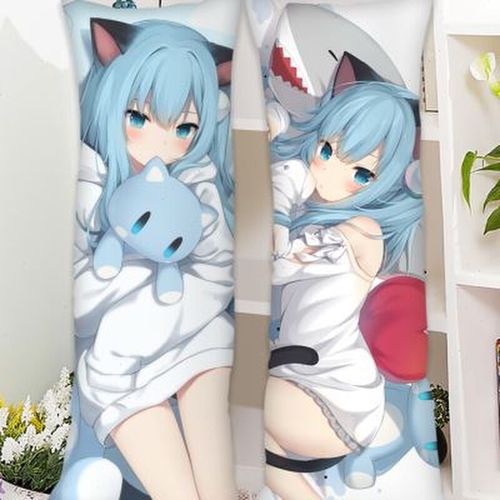 猫羽雫等身抱枕猫耳美少女长抱枕猫娘猫咪蓝发萝莉动漫枕头套靠枕