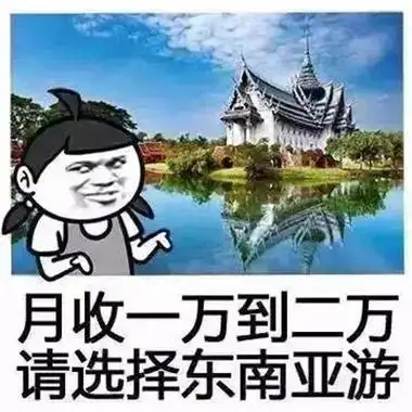 月薪与旅游的搞笑表情包