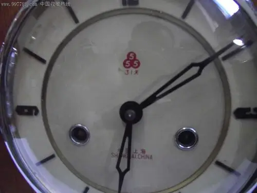 少见的中国上海555牌31天座钟
