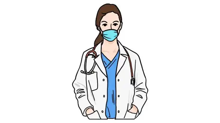 女医生卡通形象简笔画