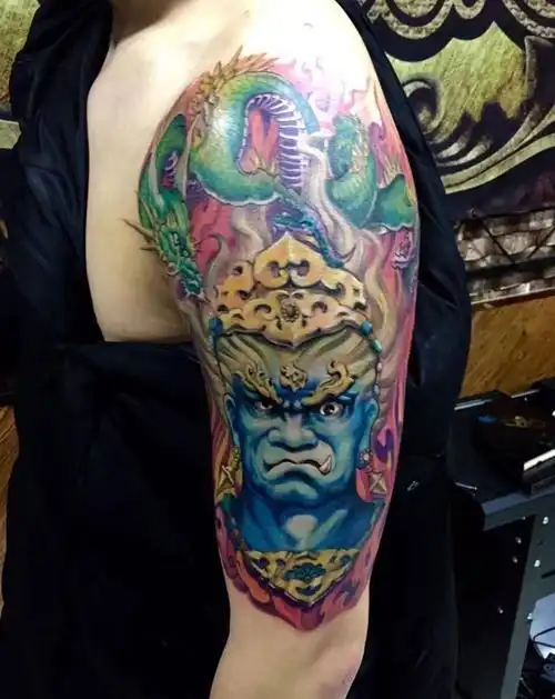 不动冥王纹身图片