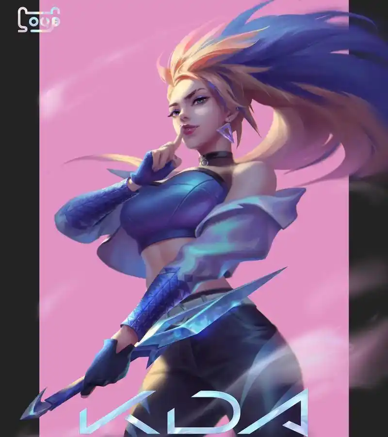 英雄联盟 #kda #kda阿卡丽 #绘画 #lol #板 - 抖音