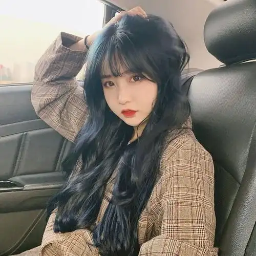 假发女空气刘海整顶假发套长卷发逼真蓬松中长发假头发cos全套头 自然