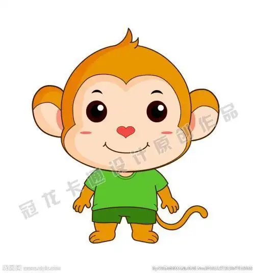 幼儿简笔动物头像 可爱小动物头像简笔画 动物头像 卡通猴子头饰图片