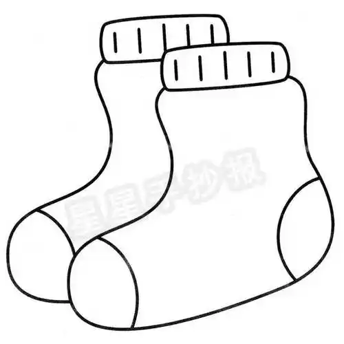 一双袜子简笔画简笔画袜子的画法_天天简笔画袜子的图片大全简笔画一