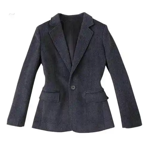 省100元joliment深灰色新款精纺休闲花纱