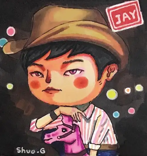 周杰伦手绘专辑封面头像|插画|插画习作|shuog - 原创作品 - 站酷