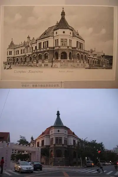 向东上坡,斯泰尔修会圣言会会馆,1908年建,今已归还教会并尽量恢复