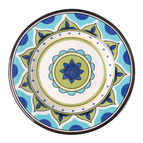 盘子手绘西餐牛排沙拉创意盘菜沐风