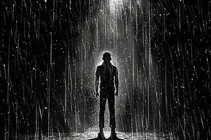 雨中的背景图图片素材