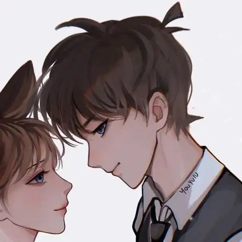 #工藤新一##毛利兰##新兰永恒##情侣头像#