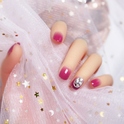 新年礼物欧丽丝假指甲贴片成品显白渐变色穿戴甲可拆卸果冻胶防水美甲