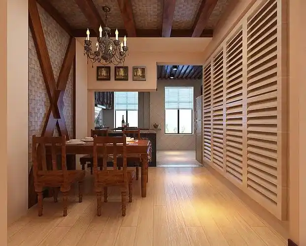 简约而不简单的木质装饰二居现代简约家装装修案例效果图