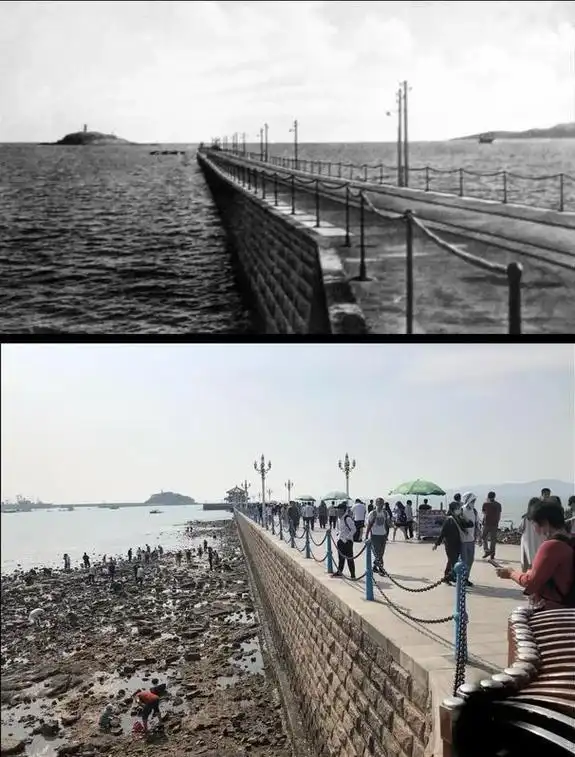 一组过去和现在的对比照片,为你展现时间所带来的改变