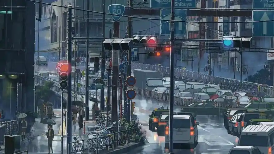 二次元 动漫 唯美 壁纸 城市的喧哗与繁华