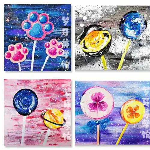 梦马儿童创意画课程棒棒糖