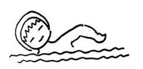 卡通美女简笔画图片 游泳的美女游泳简笔画图片大全 游泳怎么画 儿童