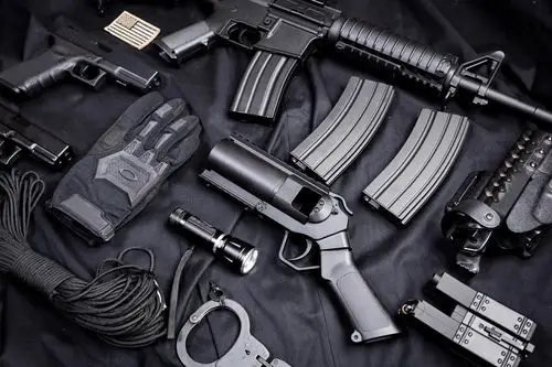 关键词:手枪枪械枪步枪武器现代科技军事武器特种兵装备绳子匕首