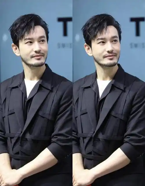 黄晓明真不在乎形象,胡子拉碴略显邋遢,"邪魅一笑"有点油腻