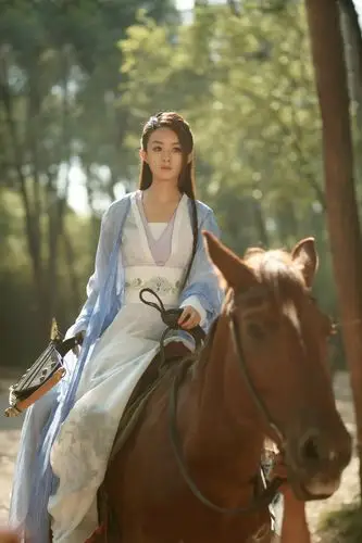 古装剧中的骑马照,刘亦菲,赵丽颖很帅气,只有她被网友吐槽_造型