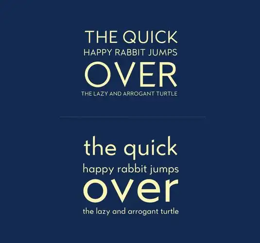 印刷排版适用英文无衬线几何优雅字体 kano free font – 设计小咖