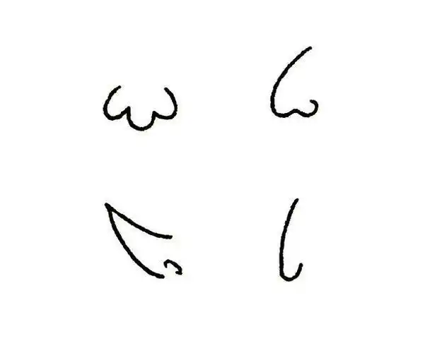 人脸侧面鼻子简笔画