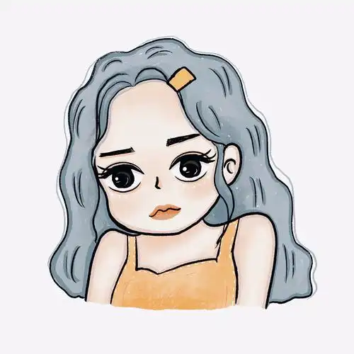 女生歪头可爱头像