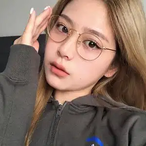 金边眼镜女近视有度数小框圆形眼镜框防手机辐射抗蓝光平光镜时尚