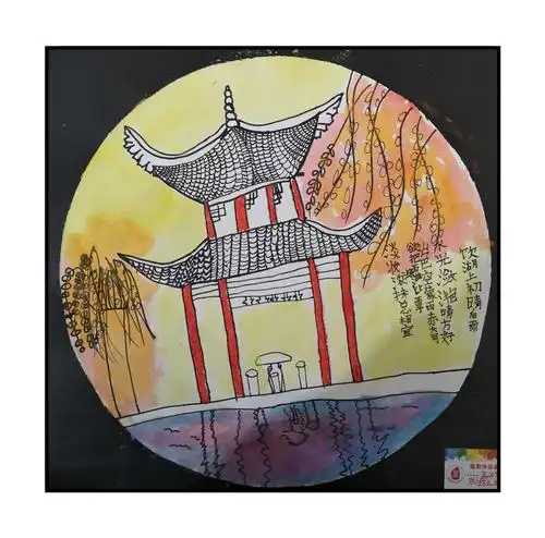 20秋惠画堂美术第十课儿童中二班《凉亭写生》