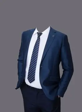 男士半身西装模板图片