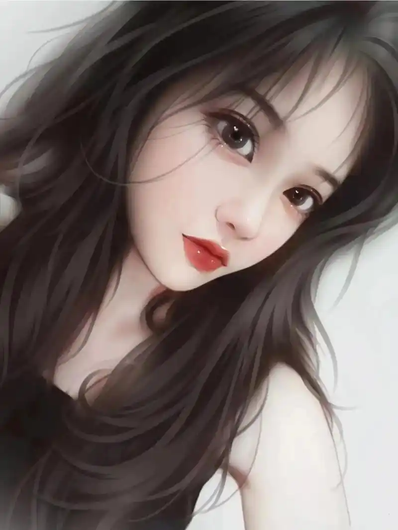 手绘头像唯美简约的男女手绘头像有喜欢的自己保存下载