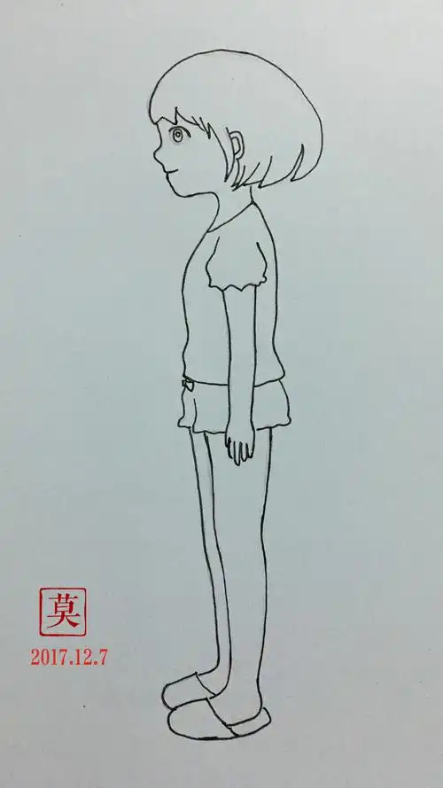 我要学画画 | 全身像(侧面) - 简书