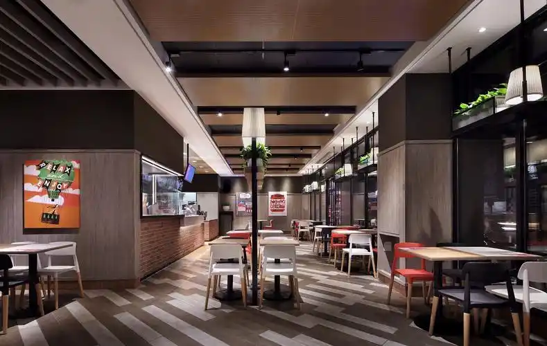 西式快餐店装修效果图_元丰天成-16年经验_连锁招牌,楼体发光字,标识