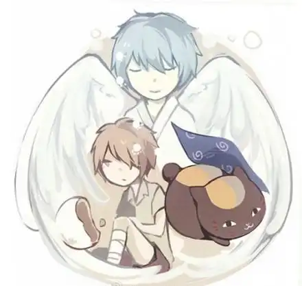 求夏目友人帐 狸追黑猫咪美图