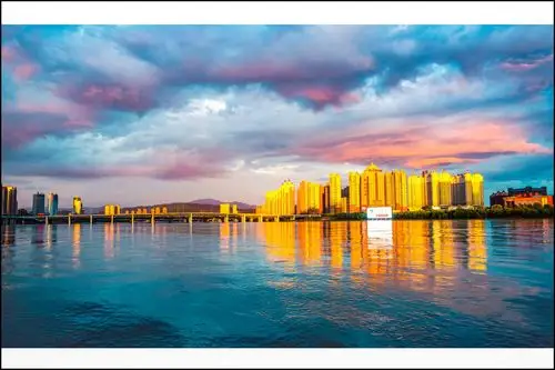 吉林省吉林市松花江边美景