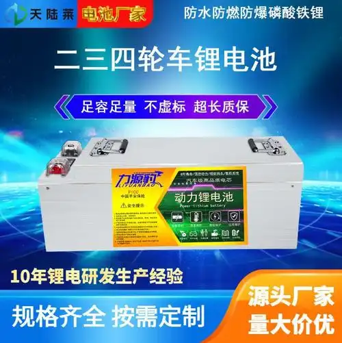 电动车锂电池磷酸铁锂48v60v72v三轮车电池外卖快递大单体锂电瓶