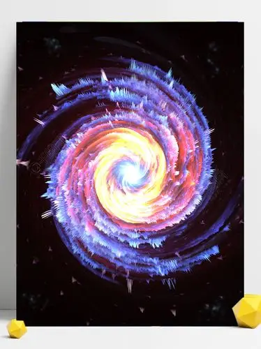 冰火交融的太极图片背景2年前发布