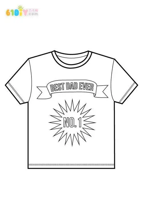 卡通半袖简笔画