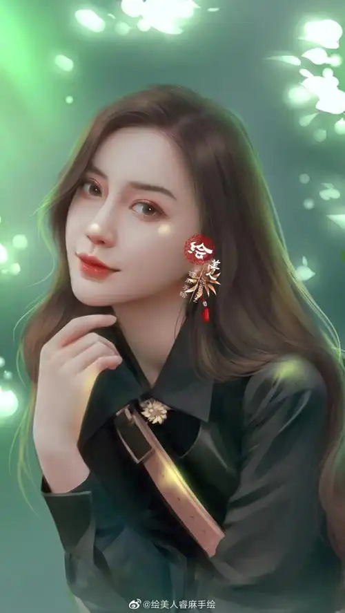 绘美人睿麻手绘 angelababy