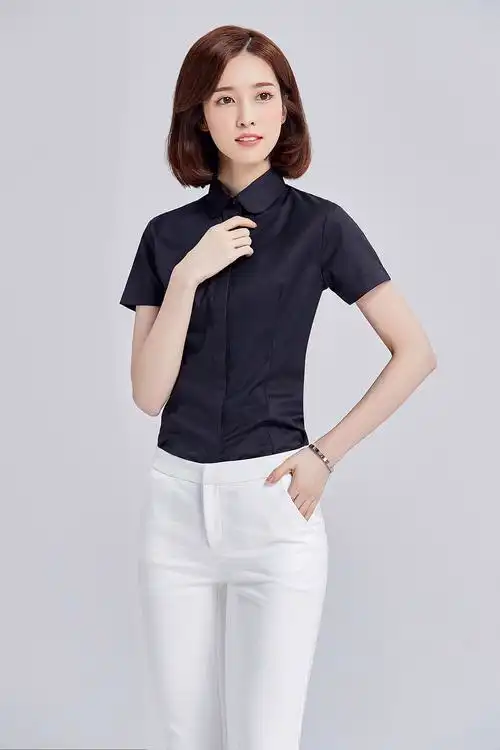 职业女装正装上衣衬衣ol通勤商务时尚优雅气质衬衫网拍