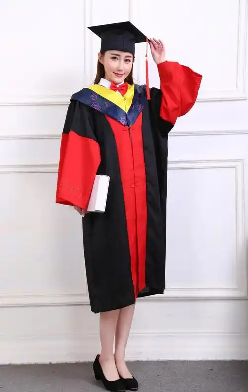 学士服学位服文理科硕博士服毕业照礼服送垂布学士帽