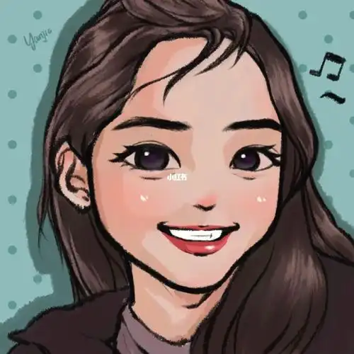 手绘女生头像欧阳娜娜