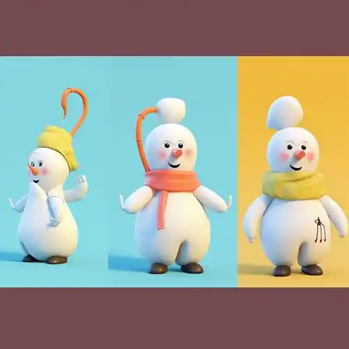 原创卡通吉祥物形象3d设计c4d设计ip形象设计