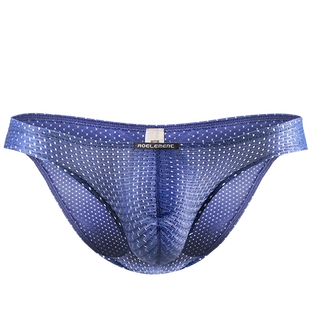 男士冰丝小三角薄款网纱眼透明短裤