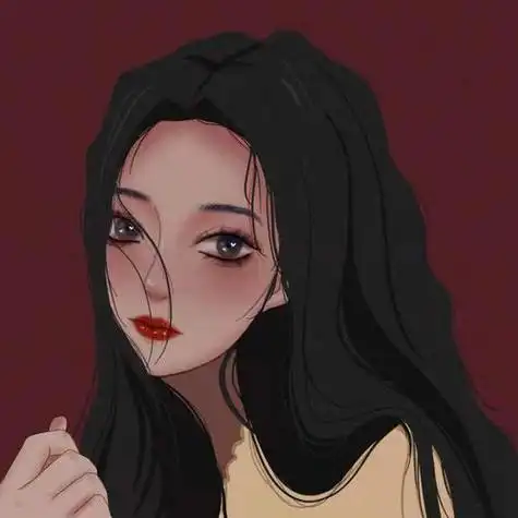 高冷女神气质手绘头像帅气有质感
