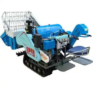 微型水稻水稻联合收割机小型联合收割脱粒装袋机供应贵州水稻收割机